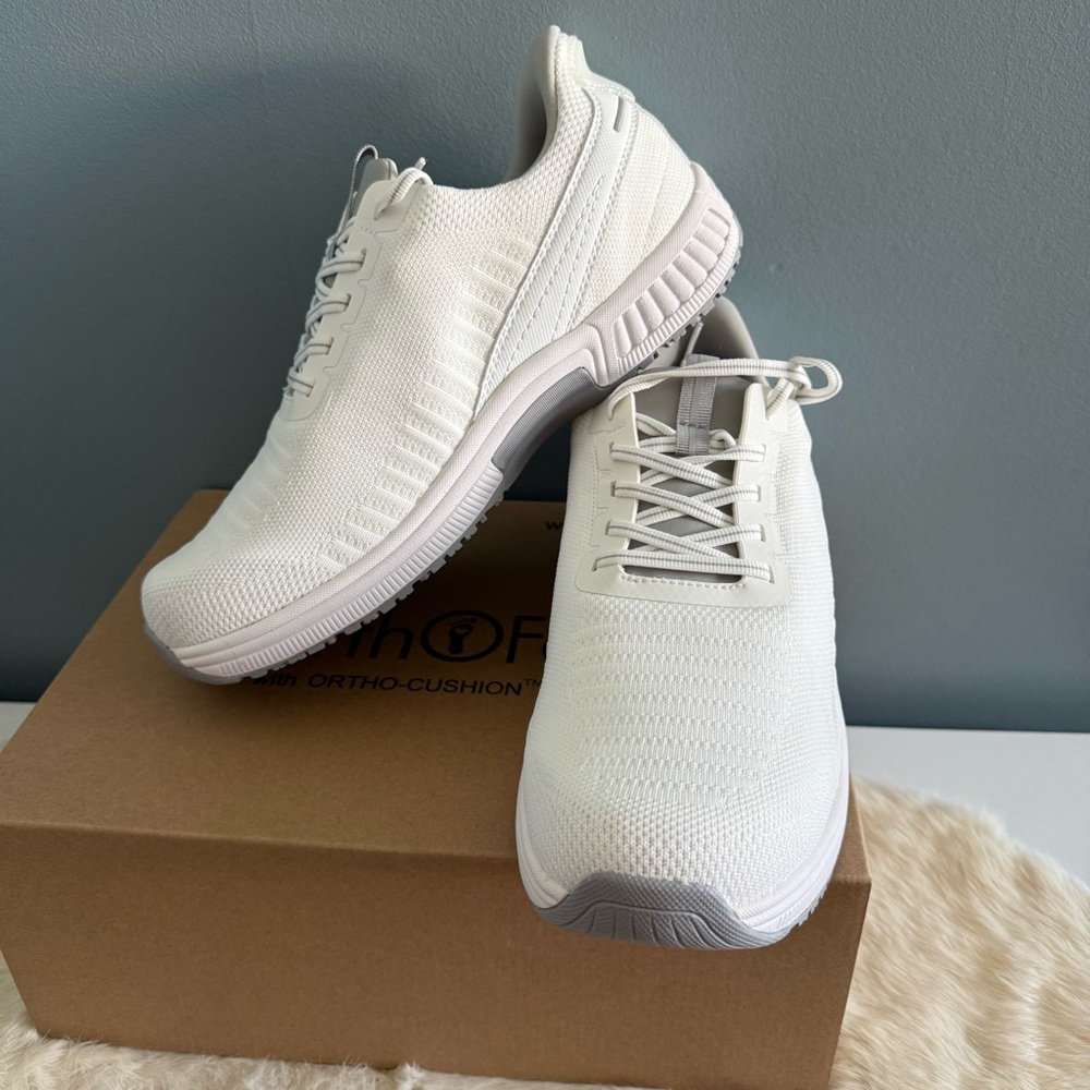 Ortho Feet Yari White Men’s Work Shoes